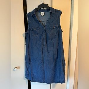 Sleeveless Jean Dress